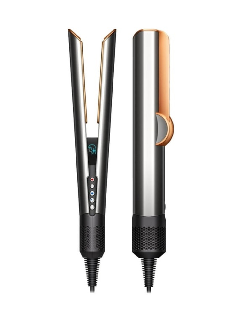 EUC Dyson Hair Straightener in Gray with Copper Accents